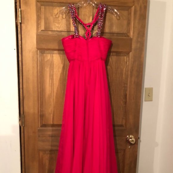 Sherri Hill Prom Dress - Size 2 - Fuchsia - Picture 2 of 9